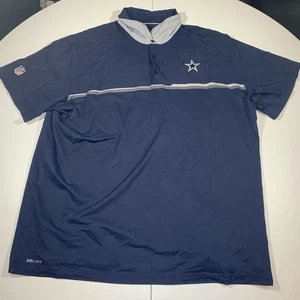 Dallas Cowboys Nike Poloshirt Herren 3XL Navy Dri-Fit NFL Performance - Bild 1 von 8