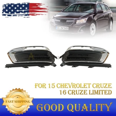 For 16 Chevrolet Cruze Limited 15 Cruze Front Bumper Fog Light Cover Left Right Foto 1 de 4