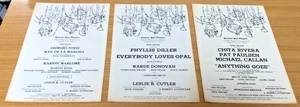 vtg 1972 Summer Star Theater: Phyllis Diller Chita Rivera Giorgio Tozzi * Toledo - Picture 1 of 9