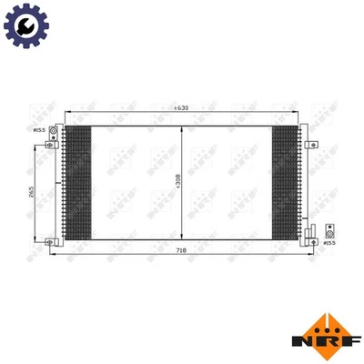 CONDENSER AIR CONDITIONING 35491 FOR IVECO DAILY/SCUDATO/III/Bus/Van 2.8L 4cyl - Image 1 of 4