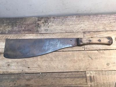 Vintage Rusty Collins Legitimus machete caña de azúcar maíz tabaco trompeta logotipo Foto 1 de 4