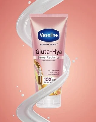 2X Vaseline Bright GLUTA HYA Serum Burst Lotion Dewy Radiance Glowing Skin 70ml - Image 1 of 4