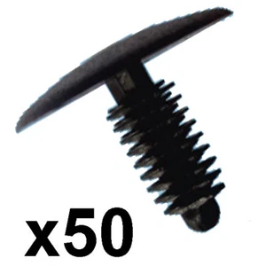 50x Plastic Car Trim Clips- Fits 6-7mm hole- 24mm Head - Imagen 1 de 1