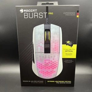 ROCCAT Burst Pro Lightweight Optical Gaming Mouse White ROC-11-74B - Picture 1 of 9
