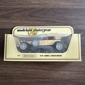 1978 MATCHBOX LESNEY MODELS OF YESTERYEAR 1:43 Y-4 1930 MODEL J DUESENBERG NEW - Picture 1 of 10