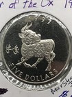 1997 Marshall Islands $5 Ox Year Lunar Zodiac Cu-Ni Mint As Shown (no silver)