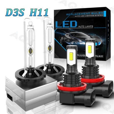 For Lincoln Navigator 2007-2015 2016 2017 -4x Headlight High/Low Beam & FogLight - Image 1 of 4