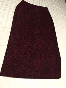 Geoffrey Beene Modest Straight Pencil Slit Sport Career Stretch Skirt Size 10 - Picture 1 of 8