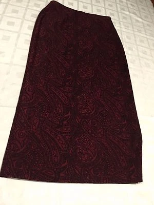 Falda elástica Geoffrey Beene Modesta recta abertura lápiz deportiva carrera talla 10   Foto 1 de 4