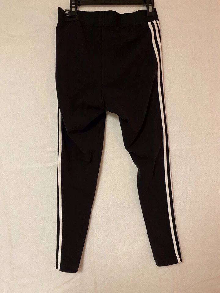 Adidas Linear-Logo Full Length Leggings Women's Size XS Black/White C4