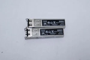Lot of 2 Cisco MGBSX1 Gigabit SX Mini-GBIC SFP Transceivers - Picture 1 of 3