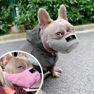 Soft Breathable Dog Muzzle Mesh Pet Mouth Muzzles No Barking Chewing Biting XS-L - Picture 1 of 14