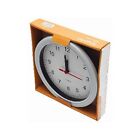 Contemporary White Wall Clock Home Office 20cm 1x1.5v Aa Battery Lightweight