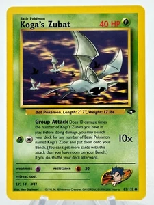 Koga's Zubat Gym Challenge Pokemon TCG - Picture 1 of 2