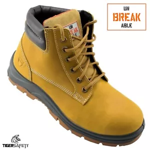 Unbreakable U104 Comet S3 SRC Nubuck Honey Steel Toe Cap Safety Boots PPE - Picture 1 of 7