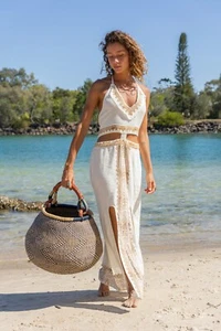 Savannah Zigzag Round Basket - Picture 1 of 4