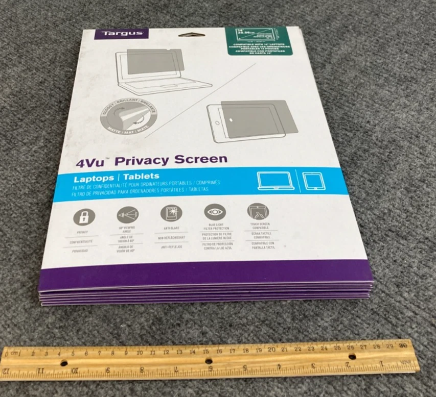 Lot of 7 Targus 4vu Privacy Screens - NIB, Sealed - - Image 1 of 3