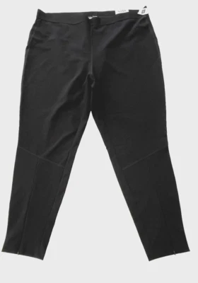 GAP 紧身裤女式 2XL XXL 黑色雕塑时尚高腰 — 第 1/4 张图片