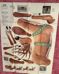 Vintage U-Bild Hirsch Muster Nr. 256 Rentiere Weihnachten Holzbearbeitung Muster - Bild 1 von 4