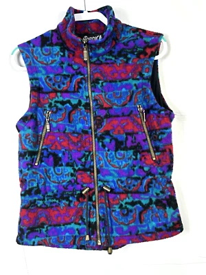 Chaleco polar Nordica Sport System multicolor cremallera completa vintage para mujer XS Foto 1 de 4