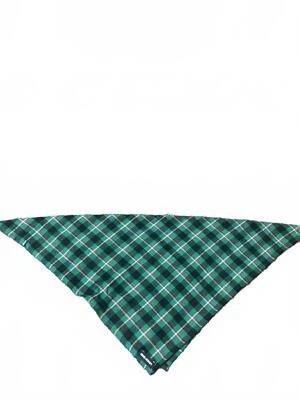 Bandana xadrez verde algodão para cachorros Lands' End - Média  - Imagem 1 de 4