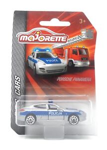 Majorette Poland Model Car metal DieCast SOS Cars Porsche Panamera Police 1/64