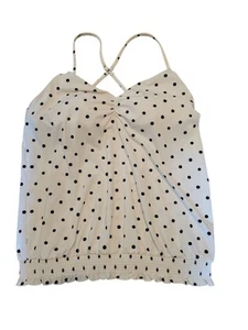 Damen Größe Medium Carve Designs Schwimmen Tankini Oberteil marineblau weiß leichte Wattierung - Bild 1 von 4