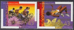 Canada - #1520a XV Commonwealth Games, Se-tenant Pair - MNH - Picture 1 of 1