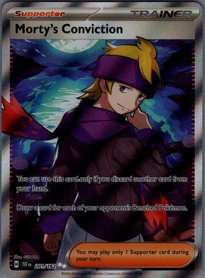 Morty's Conviction Ultra Rare SV05: Temporal Forces 201/162 NM - Image 1 of 2