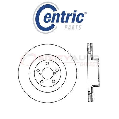 Centric C-TEK Disc Brake Rotor for 2002-2008 Subaru Impreza 2.0L 2.5L H4 - kc Foto 1 de 4