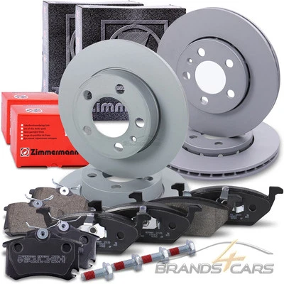 ZIMMERMANN BREMSSCHEIBEN + BELÄGE VORNE+HINTEN FÜR VW POLO 6R BJ AB 09- - Bild 1 von 4