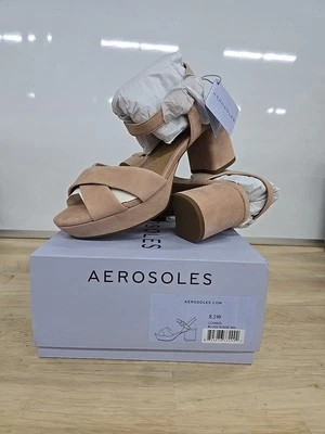 Sandálias de salto Aerosoles Cosmos blush camurça - Tamanho 8.5 - Imagem 1 de 4