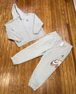 NEW Air Jordan Jumpman Men’s Sweatsuit Size 3XL Full Zip Hoodie & Sweatpants - Picture 1 of 3