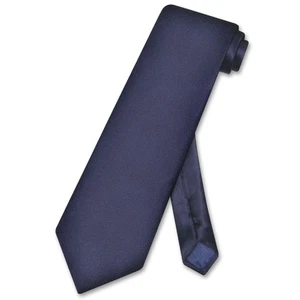 Cravatta uomo Biagio 100% SETA tinta unita colore BLU NAVY - Foto 1 di 2