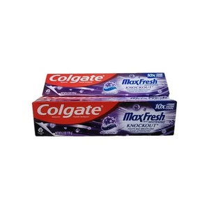 2 Colgate MaxFresh Whitening Gel Toothpaste Knockout Mint Fusion 6.3 Oz - Picture 1 of 5