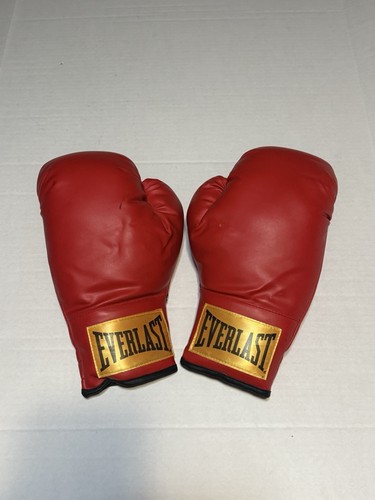 Everlast 14oz Laceless Boxing Gloves - Red VINTAGE Yellow Label | eBay