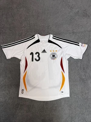 Camiseta Adidas Ballack #13 Copa do Mundo Alemanha 2006 autêntica ClimaCool FIFA Patch - Imagem 1 de 4