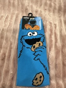 Calcetines Sesame Street Cookie Monster Nuevos con Etiquetas Talla 10-13 - Imagen 1 de 3