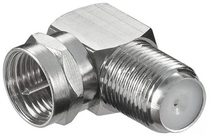 Verbinder:F-Stecker>F-Kupplung,90°Winkel; WE 1166 W LC (F-plug>F-jack) PL - Zdjęcie 1 z 1