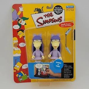 Sherri & Terri - Playmates 2002 Simpsons WOS Interactive Series 8 - Picture 1 of 3