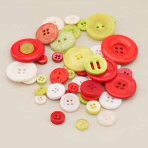 30g color Theme Resin Buttons for Sewing Scrapbooking Clothing Handmade Decor - Picture 1 of 5