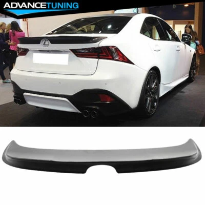 Fits 14-20 Lexus IS250 IS300 IS350 F Sport Unpainted Rear Trunk Spoiler Wing ABS Foto 1 de 4