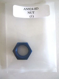 AN924-8D Hex Nut 3/4-16 Aluminum Blue - Picture 1 of 3