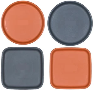 Runde Quadratische Kunststoff Pflanztopf Untertasse Pflanzgefäß Wassertropf Tablett Grundplatte - Bild 1 von 1