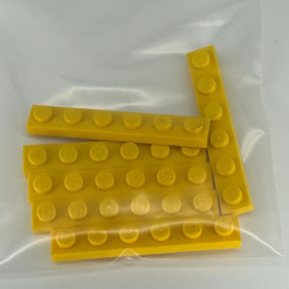 乐高零件 3666 (6 件) 盘子 1x6 选择颜色 — 第 1/1 张图片