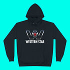 Western Star Trucks Logo Men's Black Hoodie Sweatshirt Size S-3XL