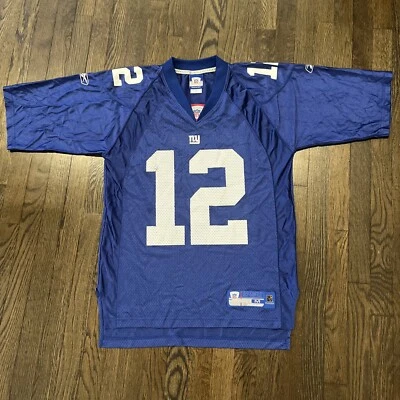 Camiseta mediana Steve Smith Reebok azul de los New York Giants Foto 1 de 4