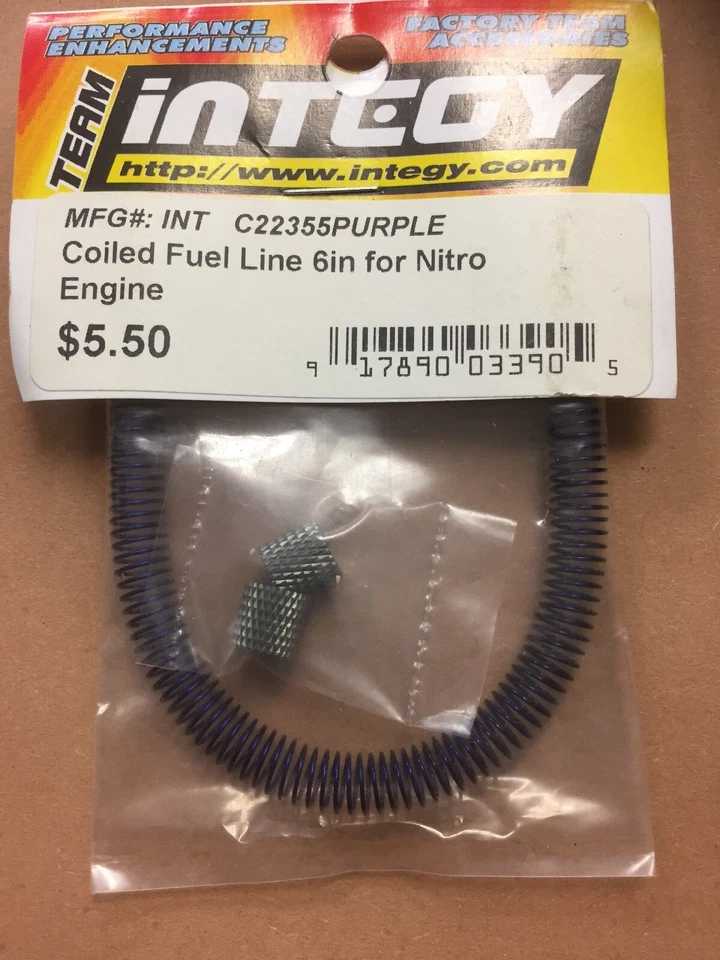 Integy C22355Purple  Coiled Fuel Line Protector 6” For Nitro Car Integy - Image 1 of 1