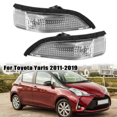 Apto para Toyota Yaris 11-19 Par Espejo Retrovisor Indicador Lámpara Luz Señal Lente Foto 1 de 4