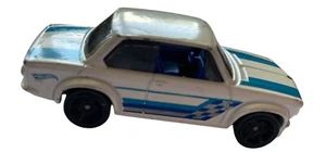Hot Wheels 1974 BMW 2002 Diecast Model Car White With Blue Stripes 1:64 Scale Co - Picture 1 of 6